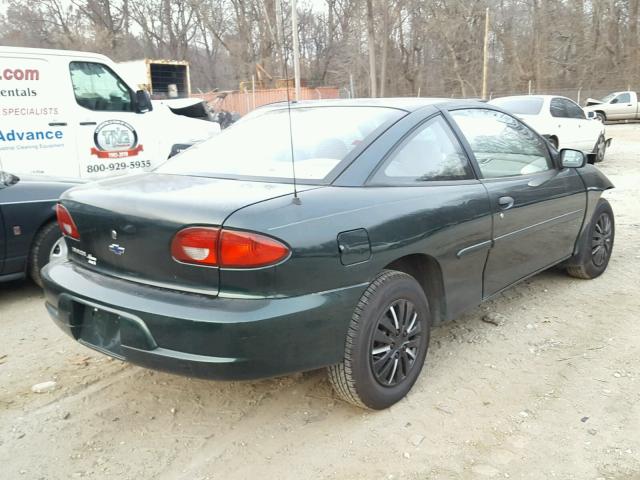 1G1JC124127325311 - 2002 CHEVROLET CAVALIER GREEN photo 4