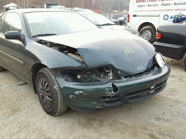 1G1JC124127325311 - 2002 CHEVROLET CAVALIER GREEN photo 9