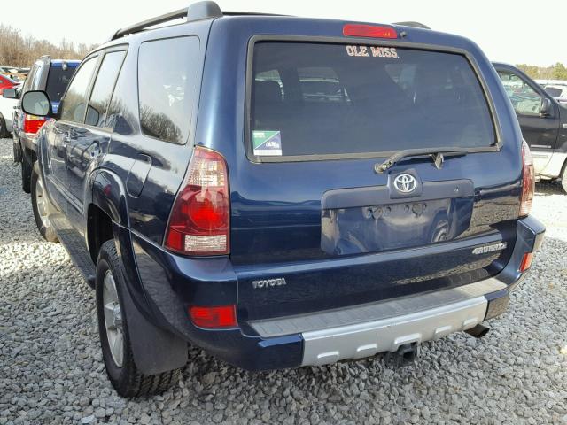 JTEZU14R738008317 - 2003 TOYOTA 4RUNNER SR BLUE photo 3