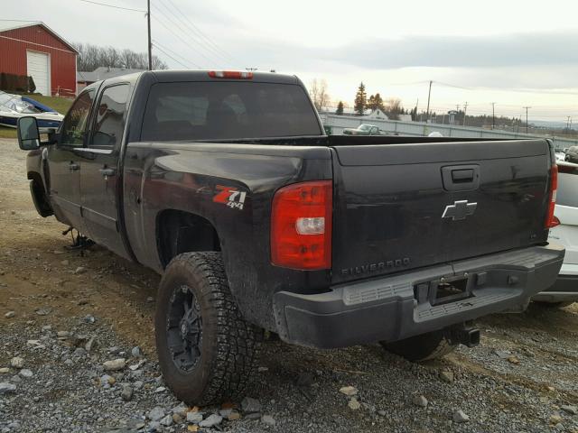 1GCHK53649F138077 - 2009 CHEVROLET SILVERADO BLACK photo 3