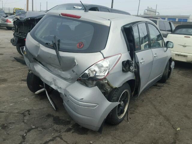 3N1BC13E27L351487 - 2007 NISSAN VERSA S SILVER photo 4