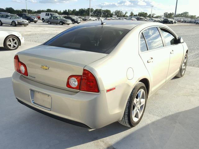 1G1ZB5EB9AF229129 - 2010 CHEVROLET MALIBU LS TAN photo 4