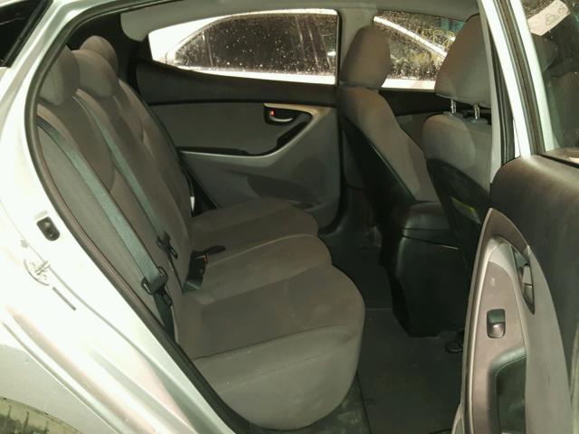 5NPDH4AE0FH598419 - 2015 HYUNDAI ELANTRA SE SILVER photo 6