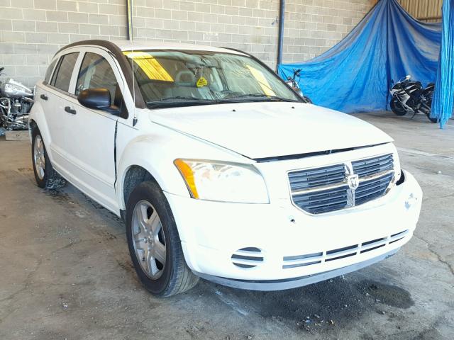 1B3JB48B27D501682 - 2007 DODGE CALIBER SX WHITE photo 1