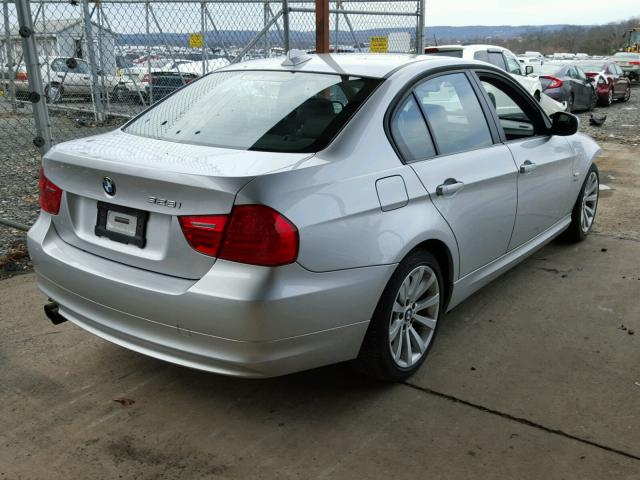 WBAPK5C57BA655828 - 2011 BMW 328 XI SUL SILVER photo 4