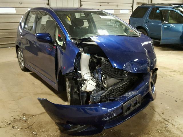 JHMGE8G51DC052482 - 2013 HONDA FIT SPORT BLUE photo 1