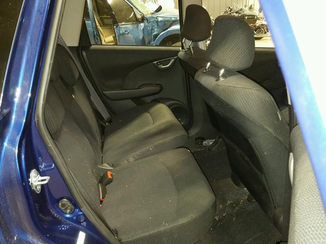 JHMGE8G51DC052482 - 2013 HONDA FIT SPORT BLUE photo 6