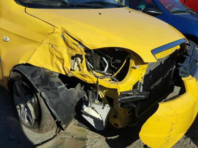 KL1TD56687B104509 - 2007 CHEVROLET AVEO BASE 黄色 照片 9