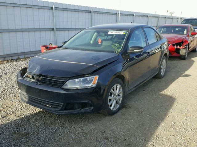 3VWDZ7AJ1BM366201 - 2011 VOLKSWAGEN JETTA SE BLACK photo 2