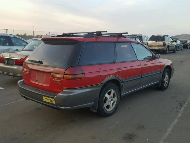 4S3BG6854W7622043 - 1998 SUBARU LEGACY 30T RED photo 4