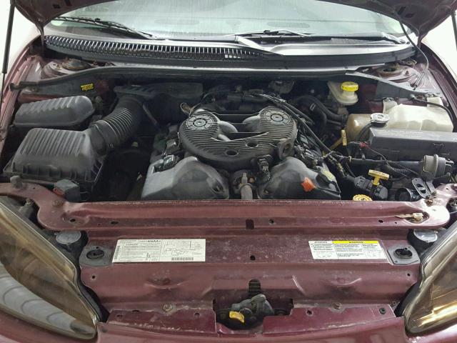 2B3HD46R11H714321 - 2001 DODGE INTREPID S MAROON photo 7