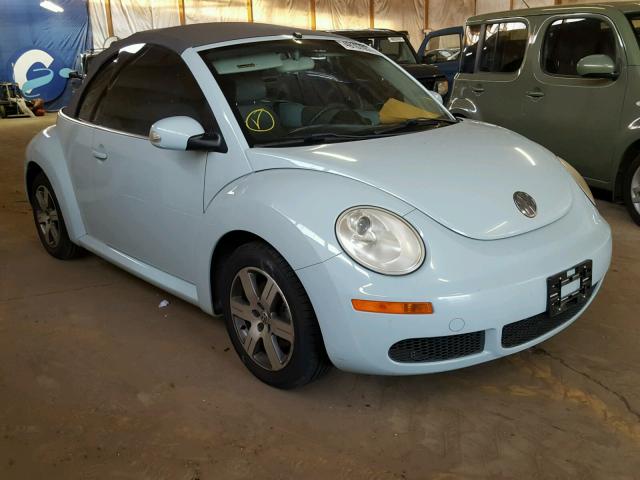 3VWPF31Y86M308023 - 2006 VOLKSWAGEN NEW BEETLE BLUE photo 1