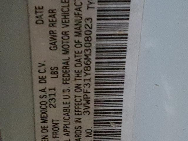 3VWPF31Y86M308023 - 2006 VOLKSWAGEN NEW BEETLE 蓝色 照片 10