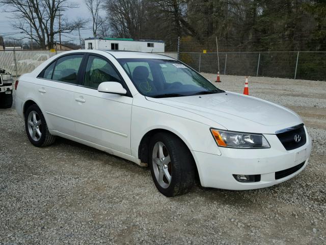 5NPEU46F07H215775 - 2007 HYUNDAI SONATA SE WHITE photo 1