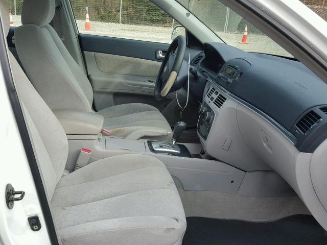 5NPEU46F07H215775 - 2007 HYUNDAI SONATA SE WHITE photo 5