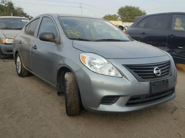 3N1CN7AP4DL892252 - 2013 NISSAN VERSA S GRAY photo 1