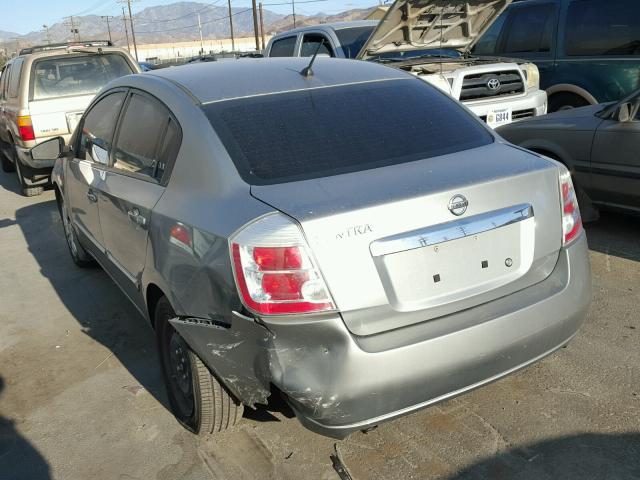 3N1AB6AP7AL663666 - 2010 NISSAN SENTRA 2.0 GRAY photo 3