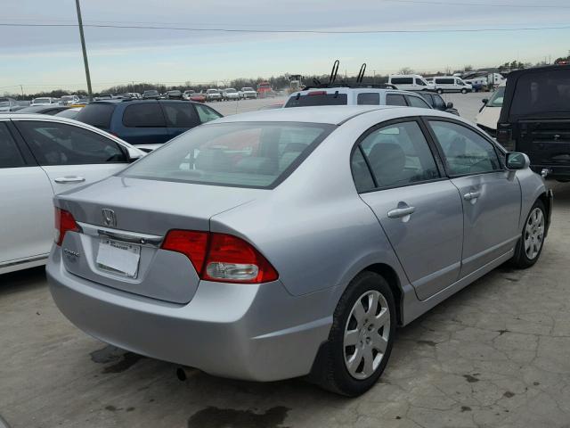 19XFA1F5XBE025109 - 2011 HONDA CIVIC LX SILVER photo 4