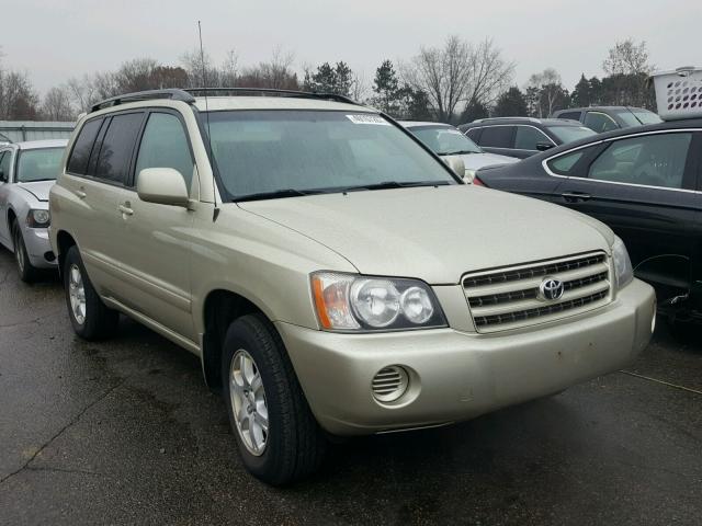 JTEGF21A630094028 - 2003 TOYOTA HIGHLANDER TAN photo 1