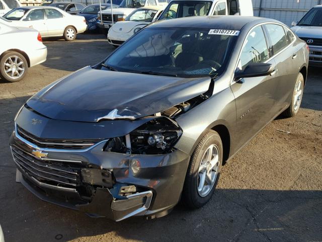 1G1ZB5ST7HF278854 - 2017 CHEVROLET MALIBU LS GRAY photo 2