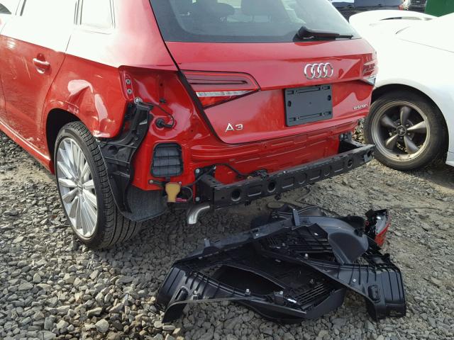 WAUTPBFFXHA147011 - 2017 AUDI A3 E-TRON RED photo 9