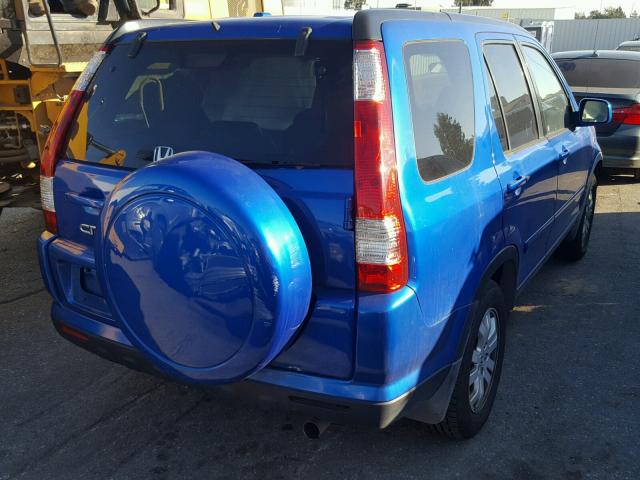 JHLRD78936C030871 - 2006 HONDA CR-V SE BLUE photo 4