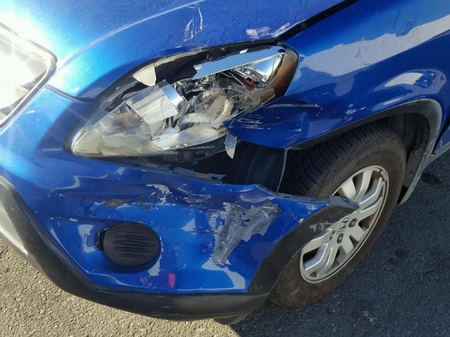 JHLRD78936C030871 - 2006 HONDA CR-V SE BLUE photo 9