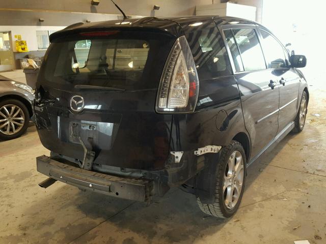 JM1CR29L580311088 - 2008 MAZDA 5 BLACK photo 4