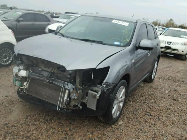 4A4AP3AU6EE017620 - 2014 MITSUBISHI OUTLANDER GRAY photo 2