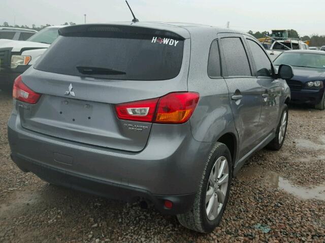 4A4AP3AU6EE017620 - 2014 MITSUBISHI OUTLANDER GRAY photo 4