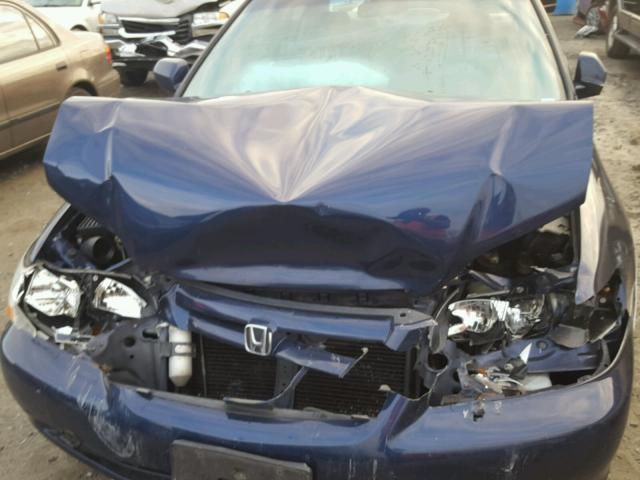 JHMCG56402C005022 - 2002 HONDA ACCORD LX BLUE photo 7