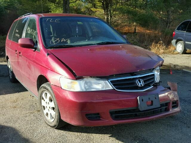 2HKRL18602H516734 - 2002 HONDA ODYSSEY EX RED photo 1