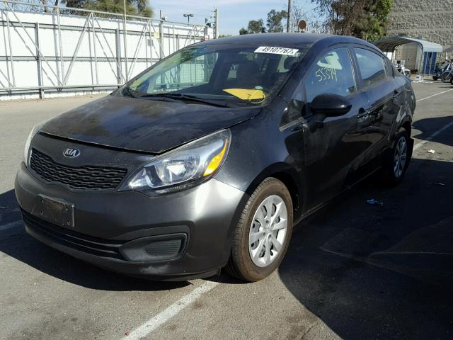 KNADM4A32E6365612 - 2014 KIA RIO LX Սև լուսանկար 2