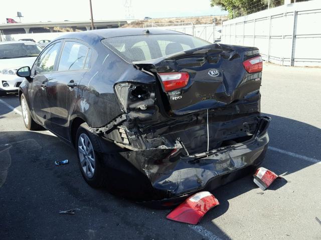 KNADM4A32E6365612 - 2014 KIA RIO LX Սև լուսանկար 3