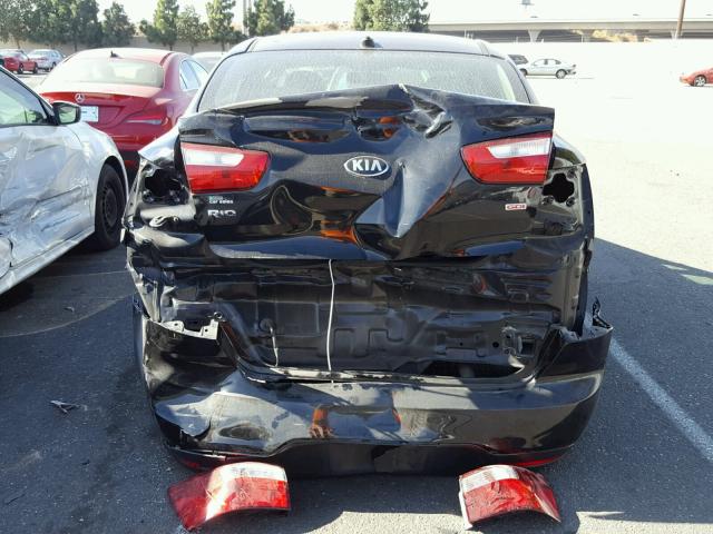 KNADM4A32E6365612 - 2014 KIA RIO LX Սև լուսանկար 9