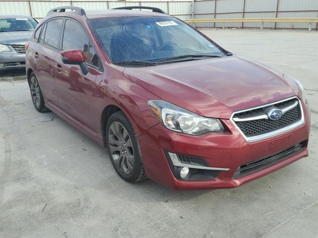 JF1GPAU62G8238481 - 2016 SUBARU IMPREZA SP RED photo 1