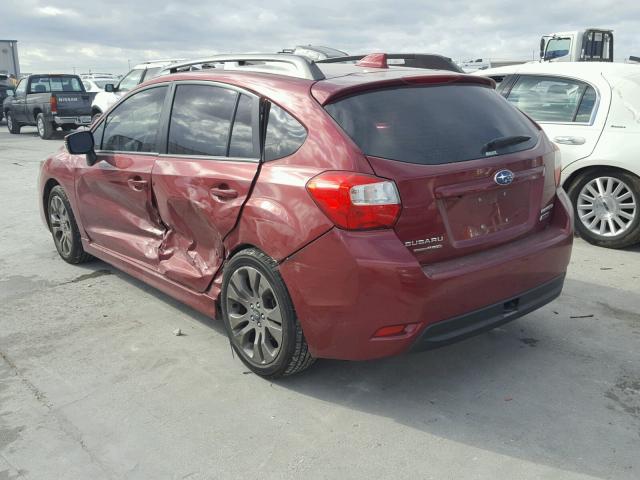 JF1GPAU62G8238481 - 2016 SUBARU IMPREZA SP RED photo 3