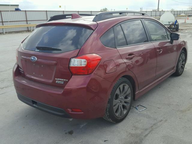 JF1GPAU62G8238481 - 2016 SUBARU IMPREZA SP RED photo 4