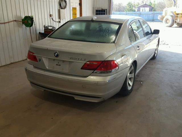 WBAHN83506DT25515 - 2006 BMW 750 LI SILVER photo 4