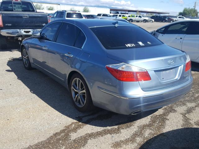 KMHGC46E99U016540 - 2009 HYUNDAI GENESIS 3. BLUE photo 3