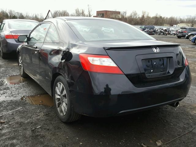 2HGFG12869H524214 - 2009 HONDA CIVIC EX BLACK photo 3