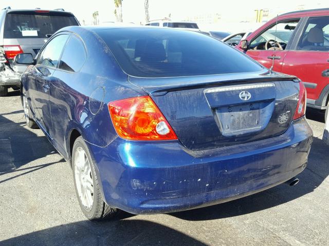 JTKDE177650027537 - 2005 TOYOTA SCION TC BLUE photo 3