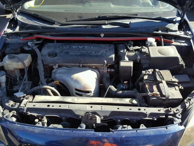 JTKDE177650027537 - 2005 TOYOTA SCION TC BLUE photo 7