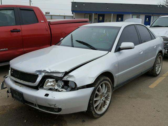 WAUDC68DXYA125934 - 2000 AUDI A4 1.8T QU SILVER photo 2