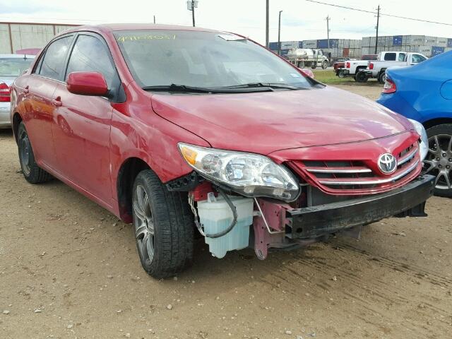 5YFBU4EE1DP148579 - 2013 TOYOTA COROLLA BA RED photo 1