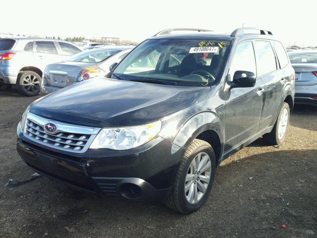 JF2SHADC2BH756205 - 2011 SUBARU FORESTER 2 BLACK photo 2