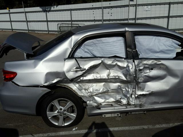 5YFBU4EE7DP118258 - 2013 TOYOTA COROLLA BA SILVER photo 9