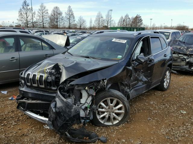 1C4PJLDB5FW536120 - 2015 JEEP CHEROKEE L BLACK photo 2