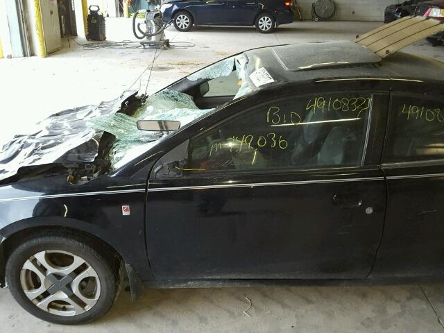 1G8AW12F03Z179354 - 2003 SATURN ION LEVEL BLACK photo 9