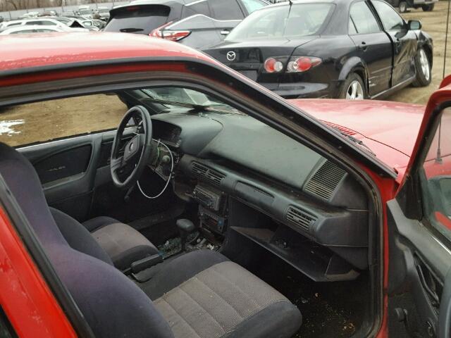 1G1JC5449P7190073 - 1993 CHEVROLET CAVALIER V RED photo 5